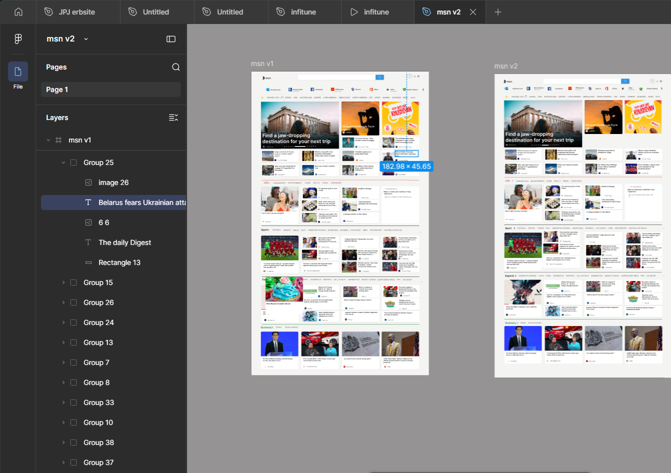 User interface and experience design